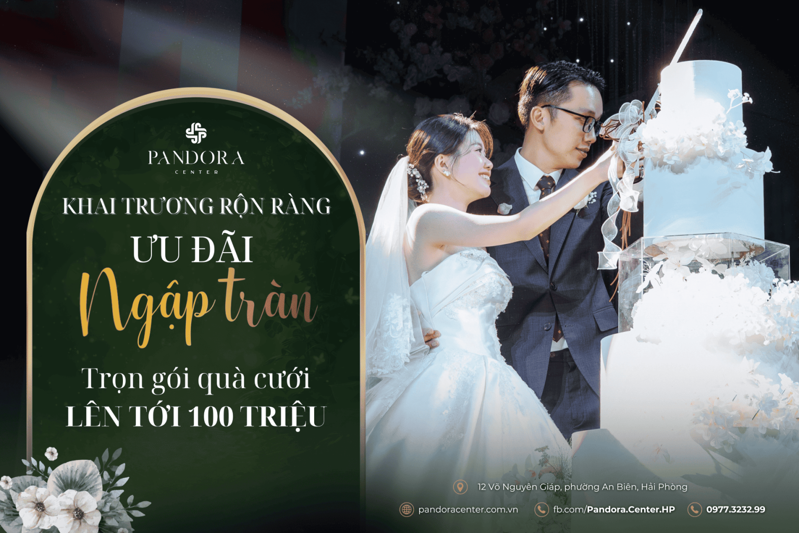 Pandora Center mang đến ưu đãi tiệc cưới lớn nhất trong năm 2025